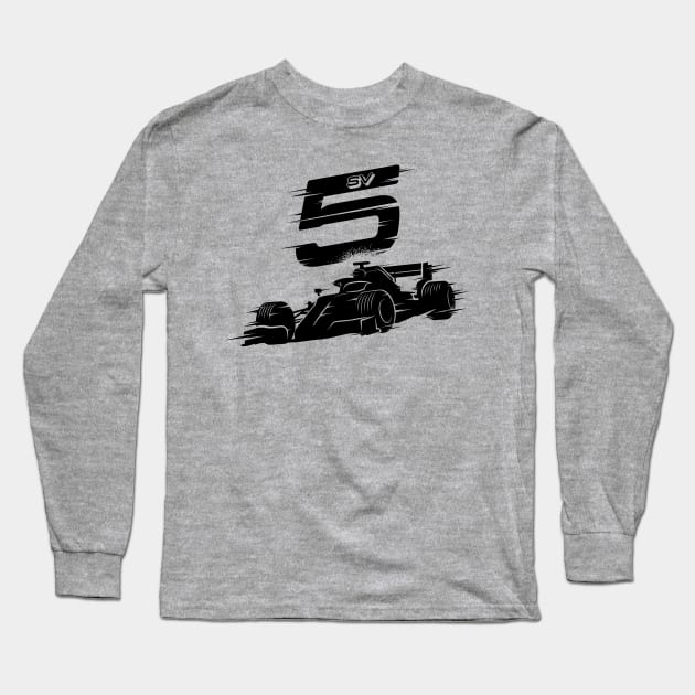 We Race On! 5 [Black] Long Sleeve T-Shirt by DCLawrenceUK